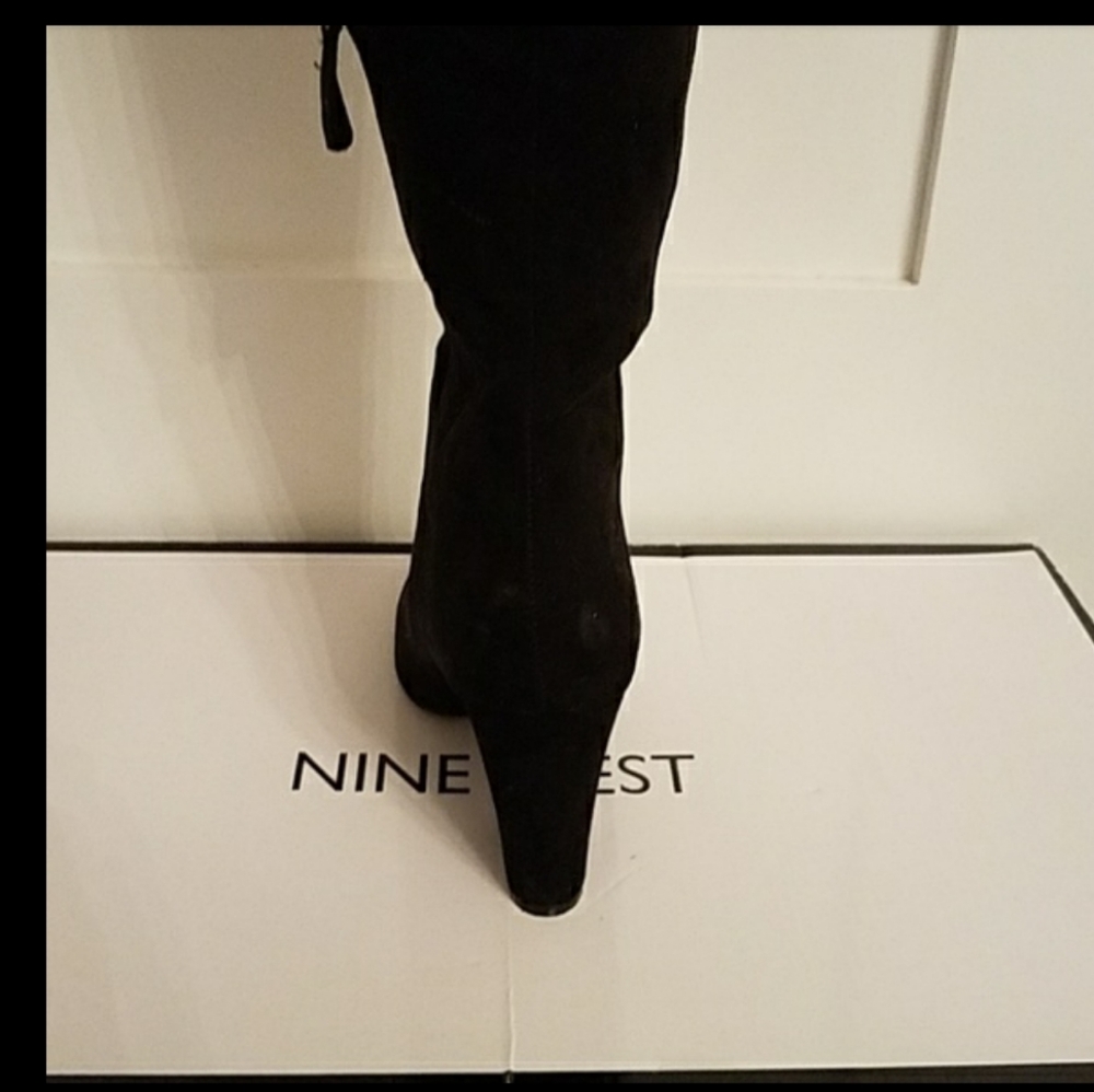 Nine west black over the knee boot - Picture 3 of 8